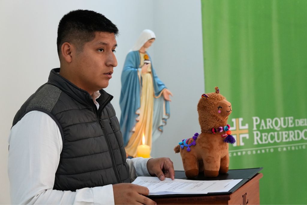 Marco Sacatoma, responsable de Responsabilidad Apostólica Social de Parque del Recuerdo.