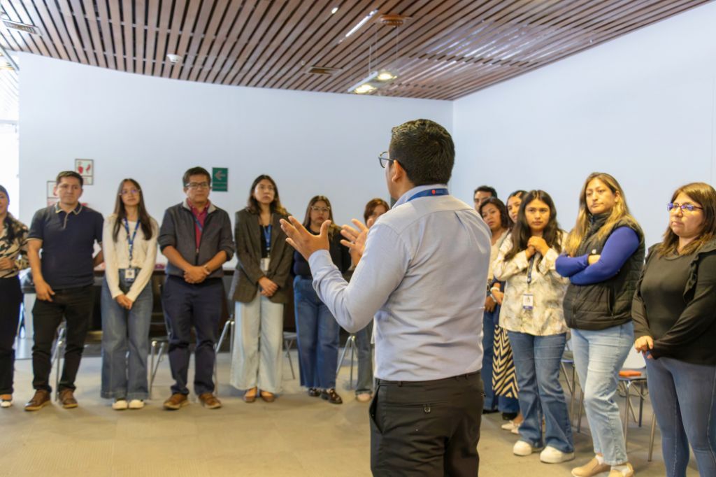 Durante la capacitación de IPERC para los colaboradores de Parque del Recuerdo.