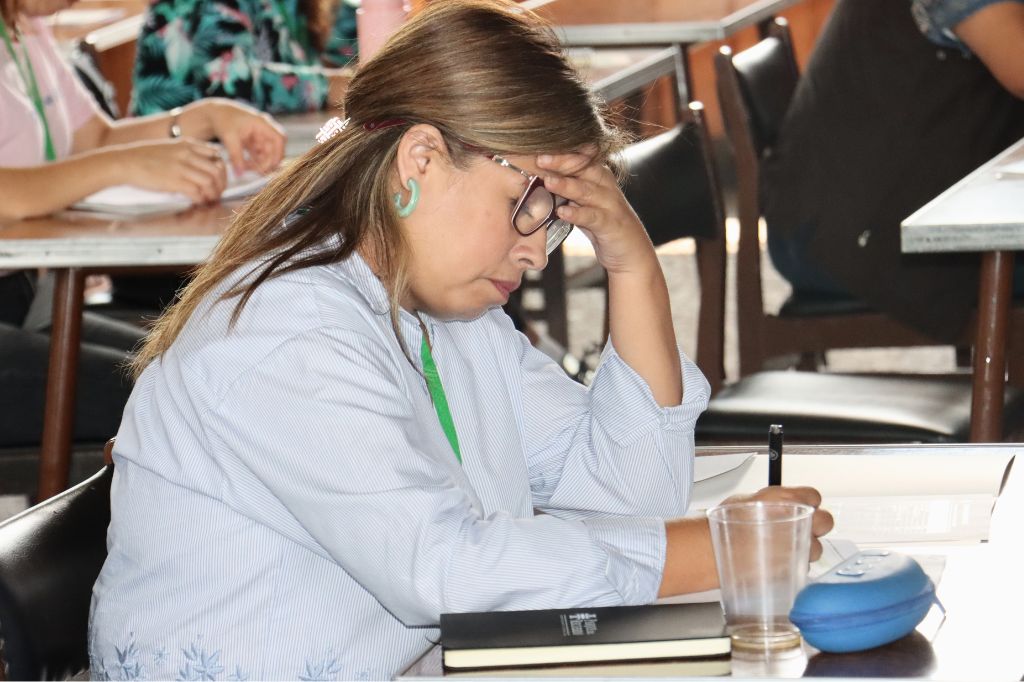 Una de las participantes del retiro de directivos de Parque del Recuerdo 2026.